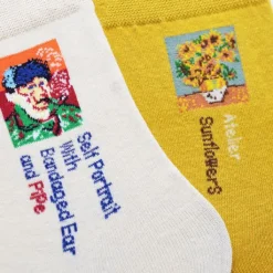 Socks*Boogzel Clothing Van Gogh Sunflowers Socks Yellow