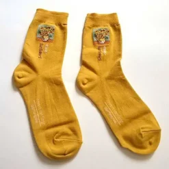 Socks*Boogzel Clothing Van Gogh Sunflowers Socks Yellow