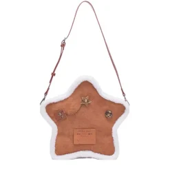 Bags & Purses*Boogzel Clothing Vanilla Girl Sheepskin Star Backpack Brown
