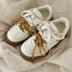 Aesthetic Sneakers*Boogzel Clothing Vanilla Latte Sneakers Beige