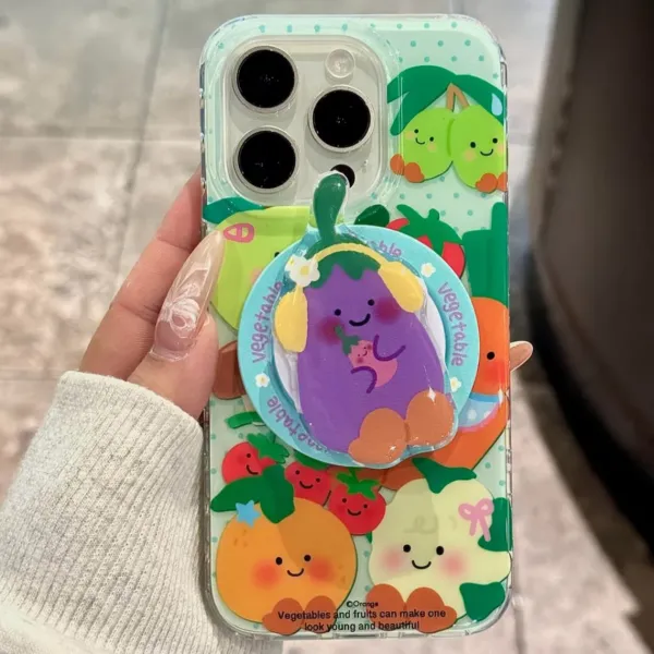 Iphone Cases*Boogzel Clothing Vegetables and Fruits iPhone Case & Grip Multicolor