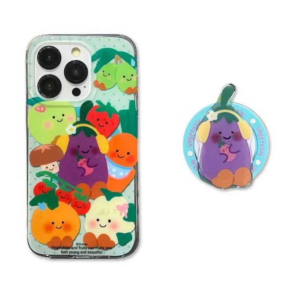 Iphone Cases*Boogzel Clothing Vegetables and Fruits iPhone Case & Grip Multicolor