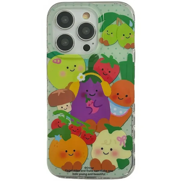 Iphone Cases*Boogzel Clothing Vegetables and Fruits iPhone Case & Grip Multicolor