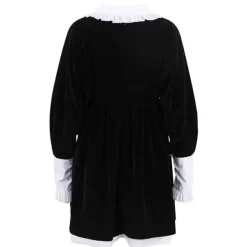 Dresses & Rompers*Boogzel Clothing Velvet Collar Mini Black Dress