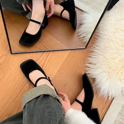 Classics|Sandals / Mary Janes*Boogzel Clothing Velvet Mary Janes