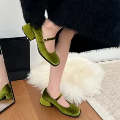 Classics|Sandals / Mary Janes*Boogzel Clothing Velvet Mary Janes