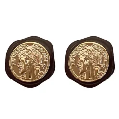 Earrings*Boogzel Clothing Vintage Aesthetic Coin Earrings
