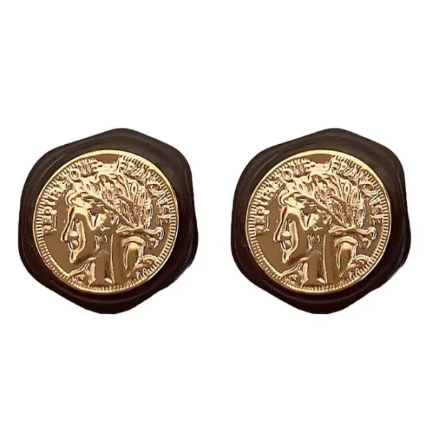 Earrings*Boogzel Clothing Vintage Aesthetic Coin Earrings