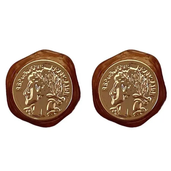 Earrings*Boogzel Clothing Vintage Aesthetic Coin Earrings