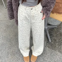 Pants & Trousers*Boogzel Clothing Vintage Aesthetic Floral Print Cord Pants