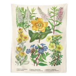 Posters / Tapestry*Boogzel Clothing Vintage Flower Wall Tapestry