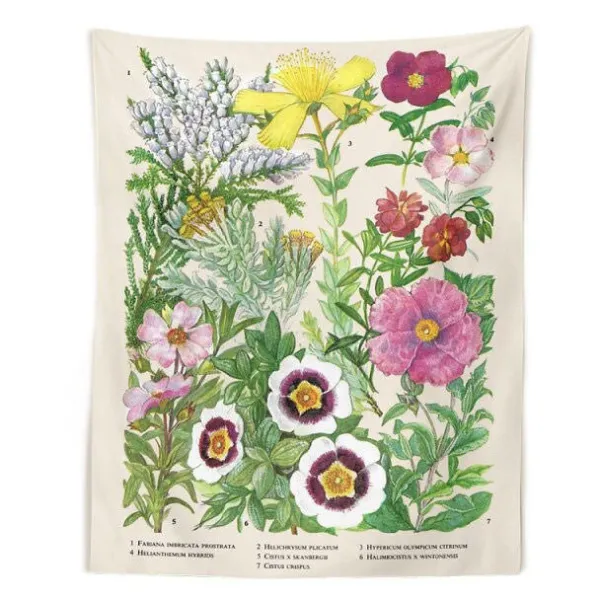 Posters / Tapestry*Boogzel Clothing Vintage Flower Wall Tapestry