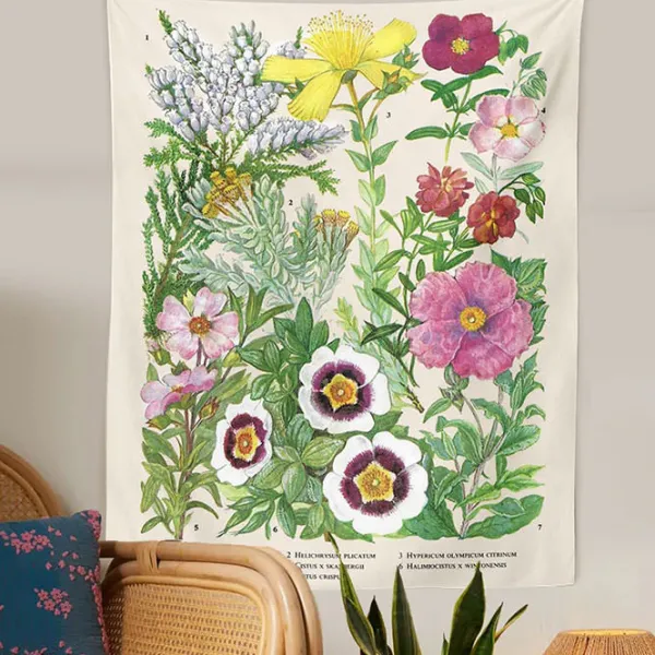 Posters / Tapestry*Boogzel Clothing Vintage Flower Wall Tapestry
