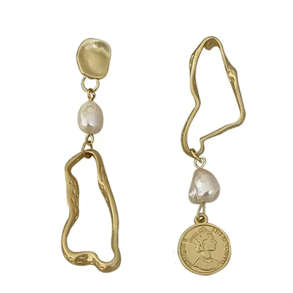 Earrings*Boogzel Clothing Vintage Style Aesthetic Earrings Gold