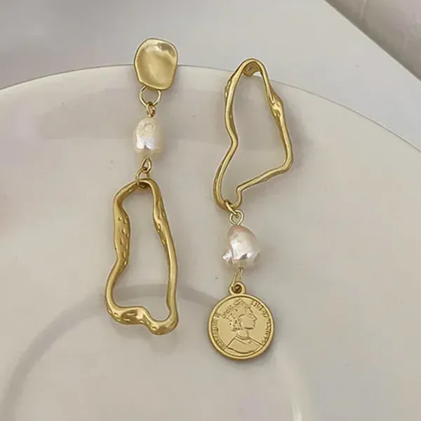 Earrings*Boogzel Clothing Vintage Style Aesthetic Earrings Gold