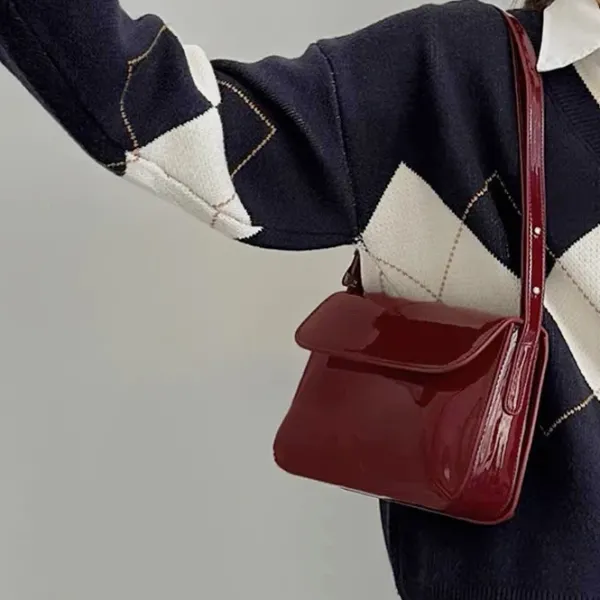 Bags & Purses*Boogzel Clothing Vintage Style Lacque Bag Red