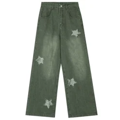 Jeans*Boogzel Clothing Vintage Style Star Patch Jeans