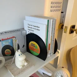 Aesthetic Room Decor*Boogzel Clothing Vinyl Record Book Stand Black
