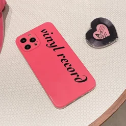Iphone Cases*Boogzel Clothing Vinyl Record iPhone Case Pink