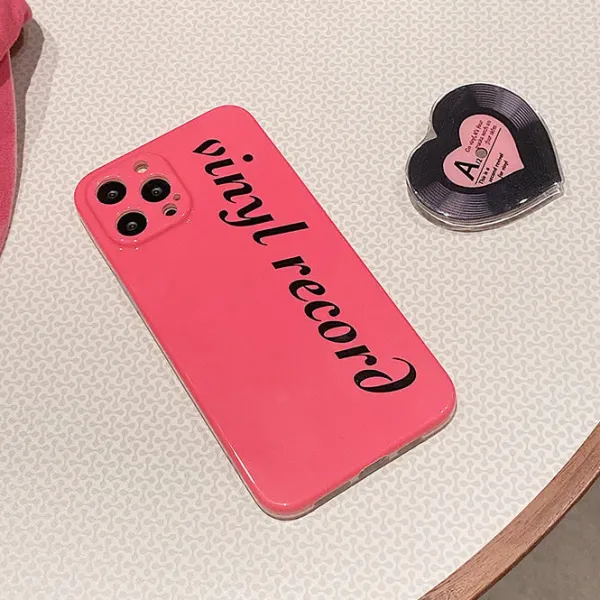 Iphone Cases*Boogzel Clothing Vinyl Record iPhone Case Pink