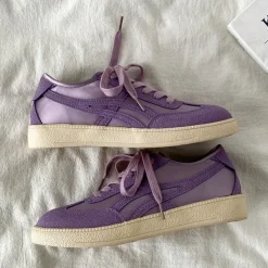 Aesthetic Sneakers*Boogzel Clothing Violet Suede Retro Sneakers Purple