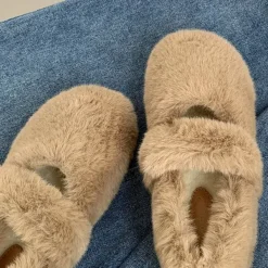 Mad*Boogzel Clothing Warm Sheepskin Ballet Flats