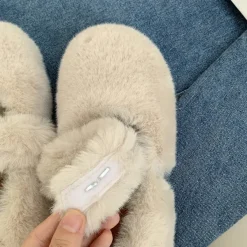 Mad*Boogzel Clothing Warm Sheepskin Ballet Flats