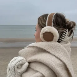 Other|Hats*Boogzel Clothing Warm Sheepskin Earmuffs Brown/beige