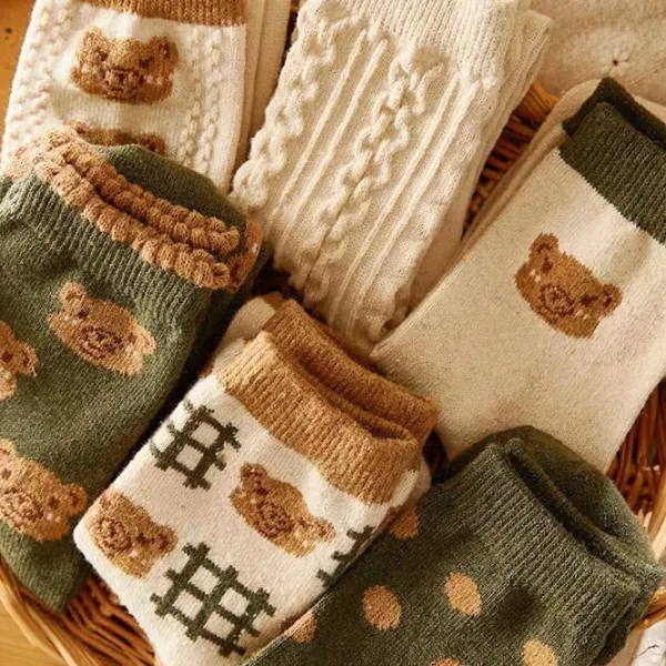 Socks*Boogzel Clothing Warm Vibes Bear Socks
