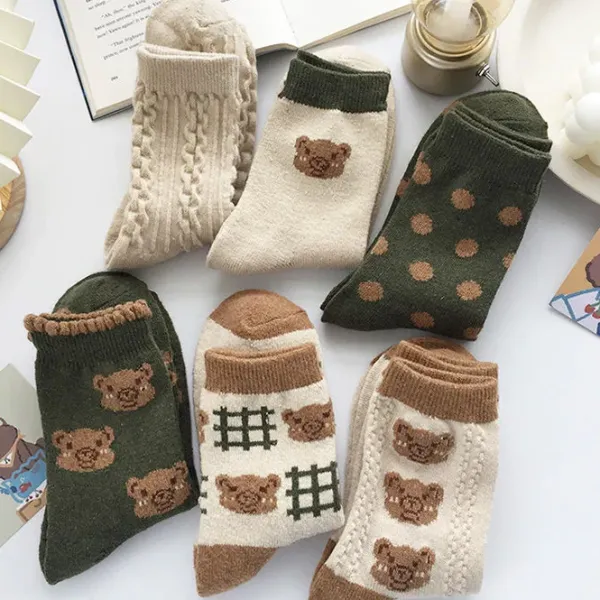 Socks*Boogzel Clothing Warm Vibes Bear Socks