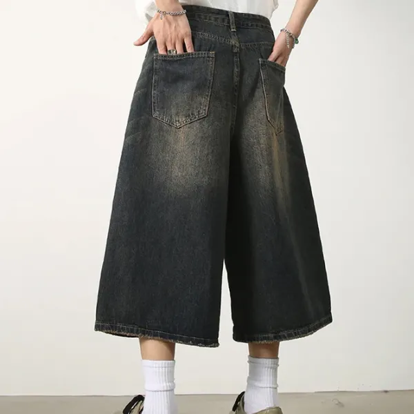 Mens|Shorts*Boogzel Clothing Wash Me Out Baggy Denim Shorts