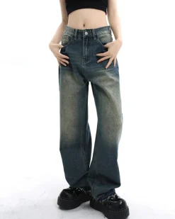 Jeans*Boogzel Clothing Wash Me Out Wide Leg Jeans Blue