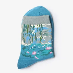 Socks*Boogzel Clothing Water Lilies Monet Socks Blue