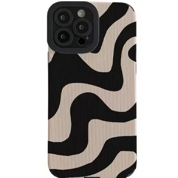 Iphone Cases*Boogzel Clothing Wave Stripe iPhone Case Black/white