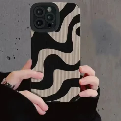 Iphone Cases*Boogzel Clothing Wave Stripe iPhone Case Black/white
