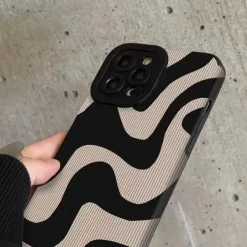 Iphone Cases*Boogzel Clothing Wave Stripe iPhone Case Black/white