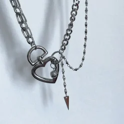 Necklaces & Chokers*Boogzel Clothing Weekend Lover Choker Silver