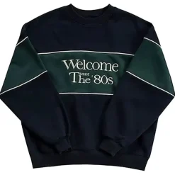 Sweatshirts*Boogzel Clothing Welcome The 80's Sweatshirt Blue/green