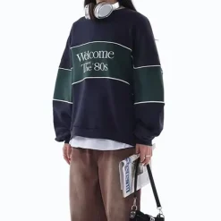 Sweatshirts*Boogzel Clothing Welcome The 80's Sweatshirt Blue/green