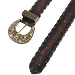 Belts & Chains*Boogzel Clothing Western Aesthetic Buckle Belt Brown