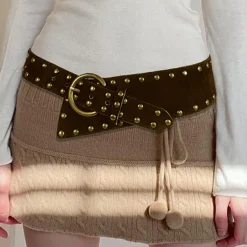Belts & Chains*Boogzel Clothing Western Studded Belt Brown