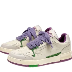 Aesthetic Sneakers*Boogzel Clothing White & Purple Aesthetic Star Sneakers White/purple