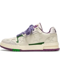 Aesthetic Sneakers*Boogzel Clothing White & Purple Aesthetic Star Sneakers White/purple