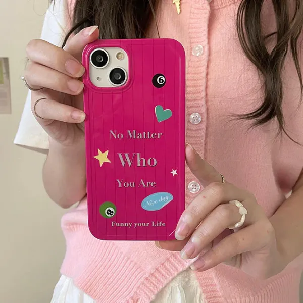 Iphone Cases*Boogzel Clothing Who You Are iPhone Case Pink