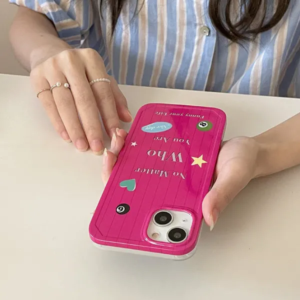 Iphone Cases*Boogzel Clothing Who You Are iPhone Case Pink