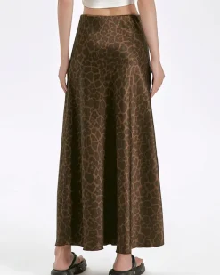 Skirts*Boogzel Clothing Wild Thing Leopard Maxi Skirt Brown