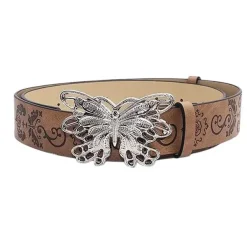 Belts & Chains*Boogzel Clothing Wild West Butterfly Buckle Belt Brown