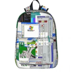 Bags & Purses*Boogzel Clothing Windows XP Aesthetic Backpack Grey/green