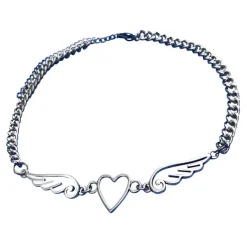 Necklaces & Chokers*Boogzel Clothing Wings Of An Angel Chain Necklace Silver