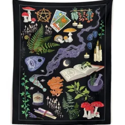 Posters / Tapestry*Boogzel Clothing Witch Wall Tapestry Black